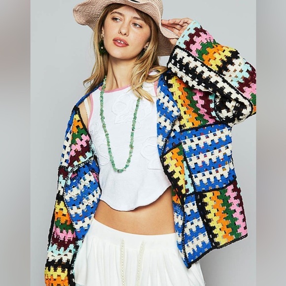 POL Multicolored Knit Cardigan NIP - Picture 4 of 6